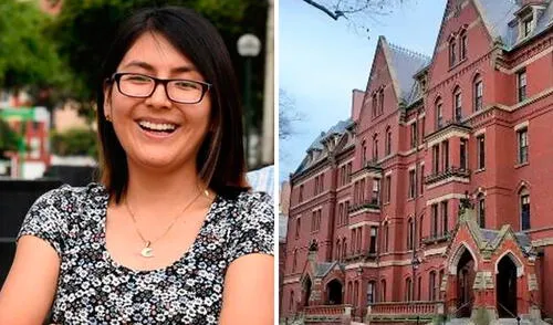 Madai Urteaga terminó primera en la segunda promoción del Colegio de Alto Rendimiento (COAR). Foto: composición LR/Harvard University/Nomadas experience Madai Urteaga estudio en el Coar
