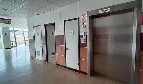 En HRL. Tres elevadores de nosocomio se encuentran en mal estado y requieren una solución. Fotos: Carlos Vásquez/La República larepublica.pe