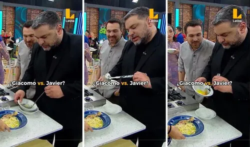 Bocchio y Masías, un encuentro inesperado. Foto: Composición LR/Captura/TikTok Latina El gran chef: famosos