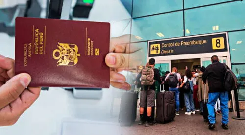Migraciones anunció la suspensión temporal de pasaportes en el aeropuerto Jorge Chávez. Foto: composición LR/Archivo GLR pasaporte
