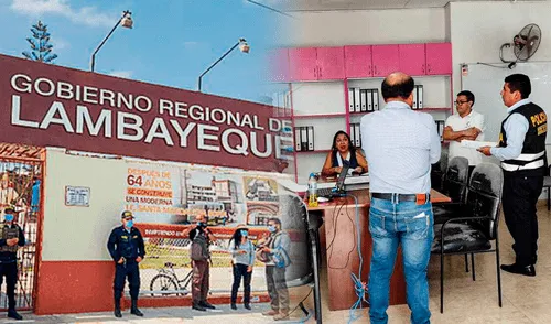 Gobierno Regional de Lambayeque es intervenido por caso de patrulleros. Foto: composición LR/Jazmín Ceras Gobierno Regional de Lambayeque