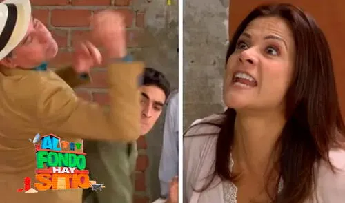 'Charo' logró salvarse del accidente ocasionado por Claudia Llanos en venganza a 'Koky'. Foto: Captura América TV
