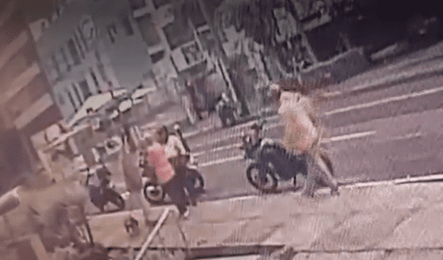 Miraflores. Vecinos reportaron que Miguel Ángel Benel Castro tendría actitudes agresivas. Foto: captura de Latina/ video: Latina Miraflores, pnp