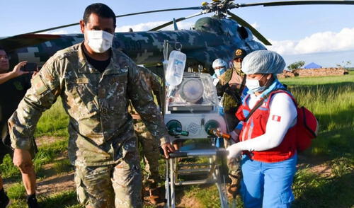 Niños fueron diagnosticados con neumonía y requerían atención médica. Foto:Andina larepublica.pe