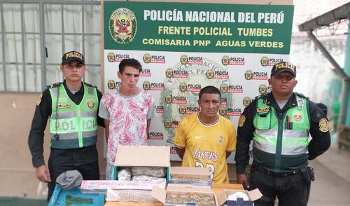 Los sujetos se encuentran detenidos para identificar los vínculos con sus cómplices. Foto: PNP Los sujetos se encuentran detenidos para identificar sus vínculos con sus cómplices. Foto: PNP