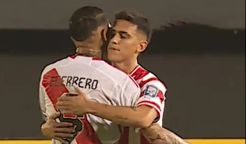Paolo Guerro y Matías Rojas jugaron en el Perú vs. Paraguay por Eliminatorias 2026. Foto: captura de Movistar Deportes Paolo Guerro y Matías Rojas
