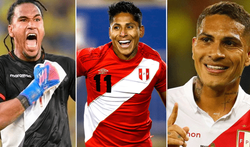 Integrantes de la selección peruana