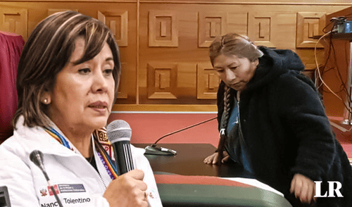 Ministra de la Mujer condenó que cabecilla de la red de trata de personas (derecha) esté prófuga. Foto: composición LR Alvaro Lozano/ Luis Älvarez - Video: Luis Álvarez Cusco | Ministerio de la Mujer | Trata de Personas