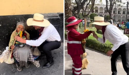 Madres sorprendidas por Loncco Patrón en Arequipa. Foto: composición LR/captura TikTok