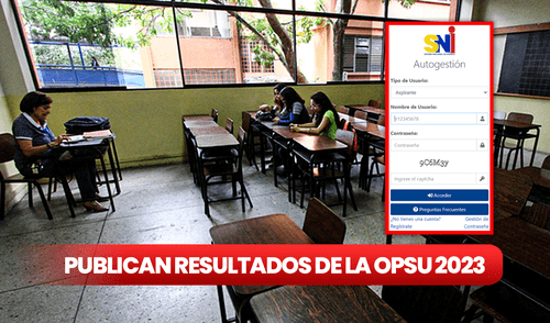 El SNI Opsu publica los resultados de los cupos universitarios asignados en Venezuela para este 2023.