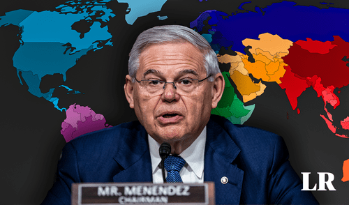 El cuestionado senador estadounidense tiene orígenes latinos. Foto: composición LR/AFP Bob Menendez | Robert Menéndez | Estados Unidos