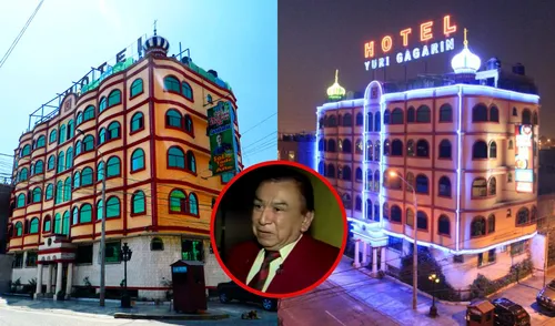 Cristóbal Ninamango es el empresario del singular 'hotel ruso' de El Agustino. Foto: composición LR/Hotel Yuri Gagarin/Facebook/Captura de YouTube/'La banda del chino' Rusia, El Agustino, hotel Yuri Gagarin