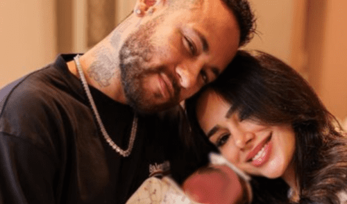 Neymar y las tiernas fotos con su recién nacida. Foto: Instagram