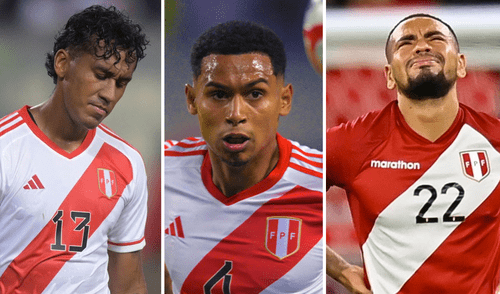 Renato Tapia, Marcos López y Alexander Callens son habituales convocados a la selección peruana. Foto: composición LR/AFP Perú vs Chile