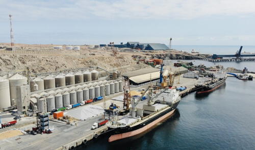 El Puerto de Tisur, en Arequipa, es uno de los principales puentes para la exportación del cobre peruano. Foto: Grupo Romero