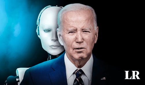 Biden calificó la orden ejecutiva como la “acción más significativa” frente a la IA. Foto: composición de Fabrizio OviedoLR/EFE Joe Biden, Estados Unidos