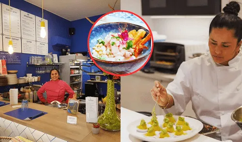 Verónica Moreno, dueña del restaurante peruano Krioya de Lyon. Foto: composición LR/Instagram/Krioya larepublica.pe