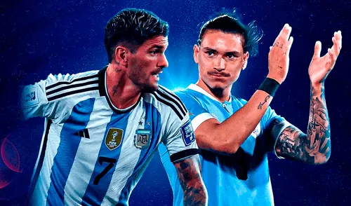 Argentina y Uruguay son firmes candidatos a clasificar al Mundial 2026. Foto: Conmebol Argentina vs Uruguay