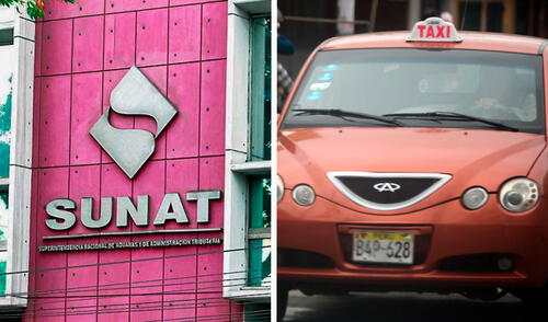 La Sunat se encarga de administrar los tributos del Gobierno nacional. Foto: composición LR/Andina Sunat taxis