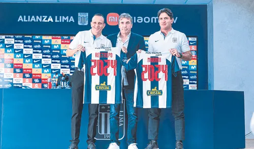 Llegaron. Alejandro Restrepo y Bruno Marioni son las primeras incorporaciones confirmadas en Alianza Lima de cara a la temporada 2024. Foto: difusión Alejandro Restrepo y Bruno Marioni