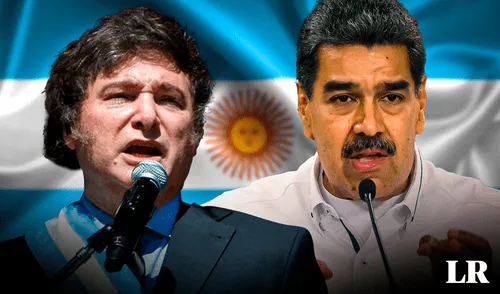 Nicolás Maduro señaló que "se pretende imponer un modelo neoliberal, absurdo, radical" en Argentina. Foto: composición de Gerson Cardoso/LR Javier Milei, Nicolá Maduro, Argentina