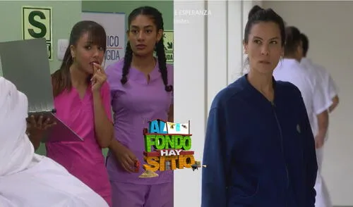 'Al fondo hay sitio': Benjamín vuelve para ver a July. Foto: composición LR / captura 'Al fondo hay sitio': Claudia Zapata ayuda a escapar a Benjamín