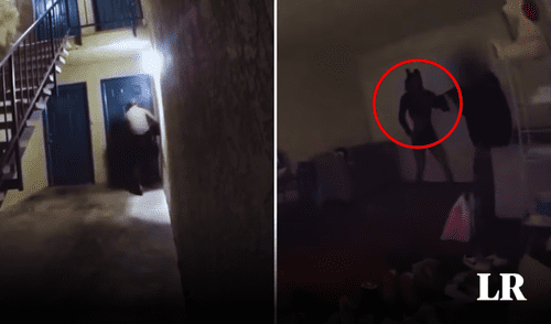El agente, que realizó los disparos contra la mujer de 27 años, ya había sido suspendido de la fuerza por un hecho similar. Foto: Captura/composición LR Estados Unidos