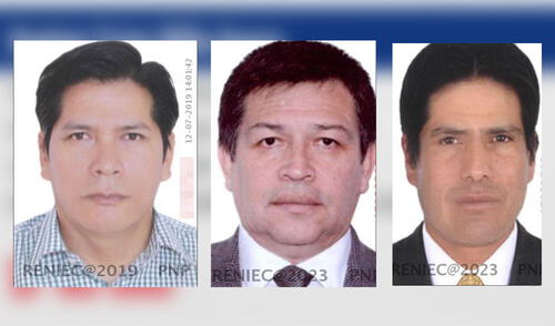 Los nombres de 6 varones figuran entre los más buscados por los que ofrecen las más altas recompensas. Foto: composición LR/Mininter Los nombres de 6 varones figuran entre los más buscados por los que ofrecen las más altas recompensas. Foto: composición LR/Mininter