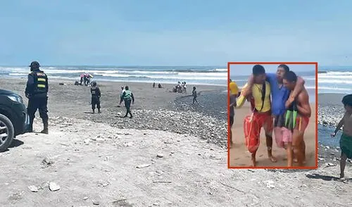 Hombres fueron rescatados por la Policía, sin embargo, Choquecota Perca no corrió con la misma suerte. Foto: composición LR/Radio Uno Hombres fueron rescatados por la Policía, sin embargo, Choquecota Perca no corrió con la misma suerte. Foto: composición LR/Radio Uno
