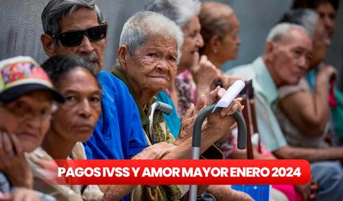 Existen dos grupos pensionarios en Venezuela: IVSS y Amor Mayor. Foto: composición LR/EFE PAGOS para PENSIONADOS enero 2024: ¿cuáles son los subsidios que recibirán y cómo saber si te tocan?