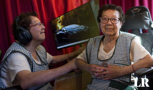 La mujer se ha convertido en un éxito en YouTube por jugar Free Fire. Foto: composición LR/AFP Mami Nena, María Elena Arévalo, Free Fire, YouTube, Chile