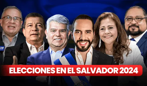 El Salvador va a las urnas para eligir a su nuevo presidente este 2024. Foto: Composición LR/ Gato Encerrado / Informa TVX / Archivo:Joel Sánchez / Archivo:Marina Murillo / Archivo:Nayib Bukele / Tcsahora larepublica.pe