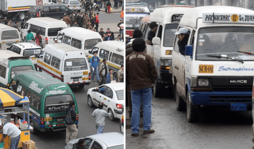 Las 'combis' se popularizaron en Perú durante la década de 1990. Foto: composición LR/Andina Combis en Perú, combis en Lima