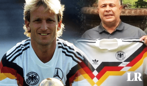 Gilardo Gómez subastó la camiseta de Brehme para recaudar fondos durante la pandemia