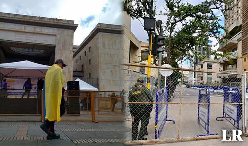 Calles cerradas y desvíos en el centro de Bogotá por posibles manifestaciones ante elección de nueva fiscal. Foto: composición LR larepublica.pe