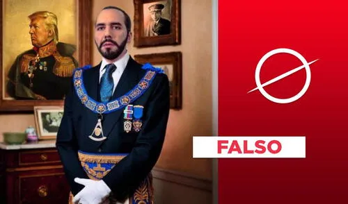 Nayib Bukele no está afiliado a ninguna Logia Masónica. Fuente: captura de Twitter larepublica.pe