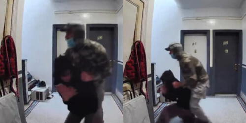 Momento en el que la joven sufre el intento de secuestro. Foto: captura de video larepublica.pe