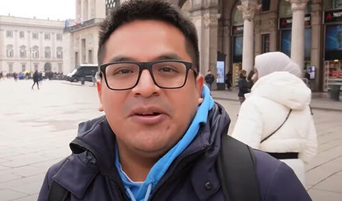 Peruano en Italia revela que trabaja como mesero desde hace 13 años