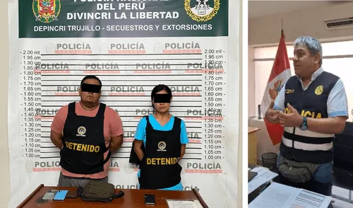 Dejan en libertad a pareja investigados por extorción a familiar. Foto: Composición LR Dejan en libertad a pareja investigados por extorción a familiar. Foto: Composición LR