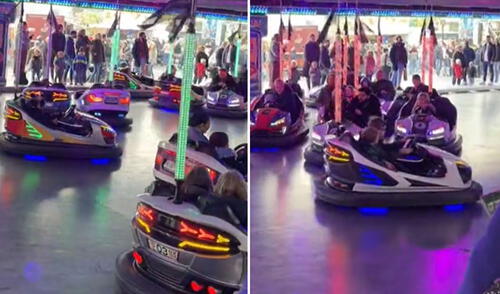 Latina queda sorprendida al ver como son los carritos chocones en Alemania