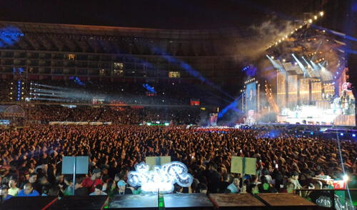 Segundo día de concierto de el Grupo 5: Rafága agrupación argentina es la orquesta invitada. Foto: larepublica.pe