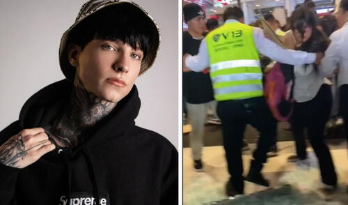 Cry, el streamer español, sufrió un accidente en uno de los ascensores de Plaza Lima Norte. Foto: composición LR/ TikTok/ Cry/ Instagram Cry visitó Perú para su firma una autógrafos.