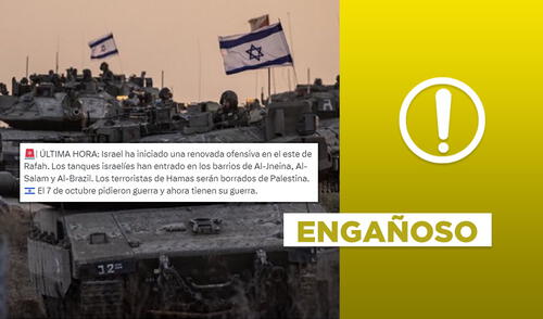¿Imagen muestra ingreso de tanques israelíes en Rafah en mayo del 2024?