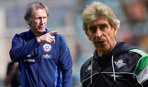 Ricardo Gareca dirigirá su segunda selección en su carrera, tras dirigir a Perú. Foto: composición/La Roja/AFP Ricardo Gareca