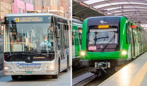 Varios servicios de transporte estará disponibles durante el feriado del 7 de junio, según la ATU. Foto: composición LR/Andina Metro de Lima