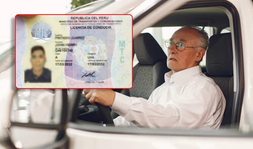 La edad mínima para usar una licencia de conducir es 18 años. Foto: composición LR/Andina/Freepik La edad mínima para usar una licencia de conducir es 18 años. Foto: composición LR/Andina/Freepik