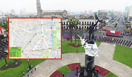 Plaza Bolognesi estará cerrada al tránsito vehicular por lo que los ciudadanos deben tomar las precauciones. Foto: composición LR/Claudia Beltrán/El Peruano/PNP Plaza Bolognesi estará cerrada al tránsito vehicular por lo que los ciudadanos deben tomar las precauciones. Foto: composición LR/Claudia Beltrán/El Peruano/PNP