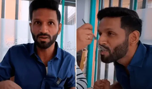 El turista quedó sorprendido con el explosivo sabor del ceviche peruano. Foto: composición (captura de YouTube). ceviche