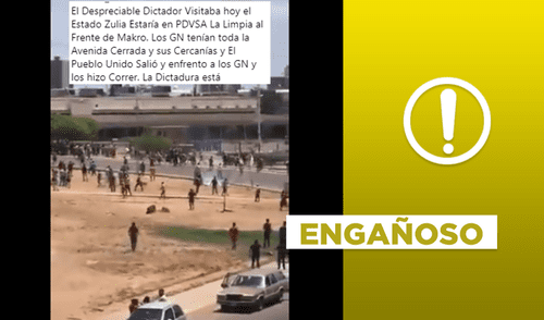 ¿Video muestra reciente protesta por llegada de Nicolás Maduro a Maracaibo, Venezuela?