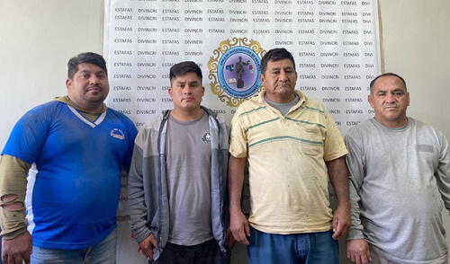 Chiclayo. Cuatro sujetos integrantes de banda dedicada a estafar fueron detenidos. Foto: La República